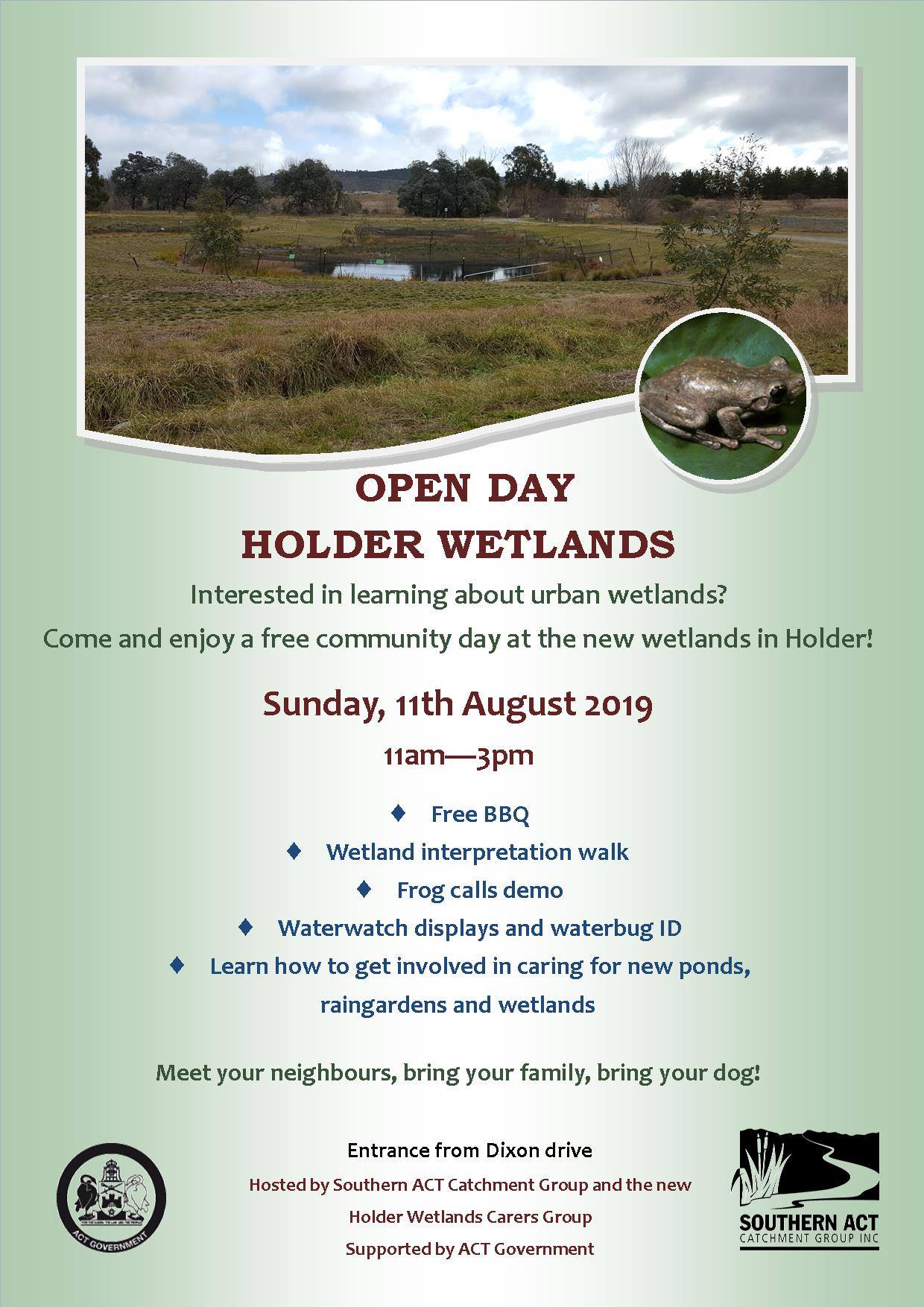 30 Years of Landcare at the Holder Wetlands Open Day